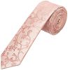 Rose Gold Floral Skinny Men's Tie
