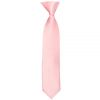 Pre Tied Blush Pink Satin Boys Tie Age 4-7