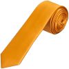 Plain Rust Satin Skinny Men's Tie