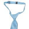 END OF SEASON Plain Sky Blue Handmade Boys Pre Tied Tie Age 4-7 Years