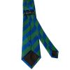 Blue and Green Striped Classic Men's Tie