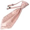Rose Quartz Floral Men's Cravat Tie