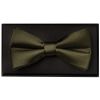 Plain Leaf Green Handmade Mens Bow Tie