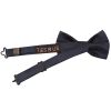 Pre Tied Navy Satin Boys Bow Tie Age 8-11