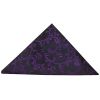 Black with Purple Floral Pocket Square