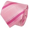 Slim Pink Striped Men's Tie