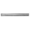 Silver Striped Metal Bar Tie Clip