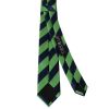 Navy and Lime Striped Skinny Men's Tie