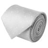 Silver with White Spot Silk Classic Tie and Pocket Square Set