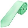 Plain Seafoam Green Boys Satin Skinny Tie