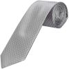 Silver and White Polka Dot Classic Men's Tie