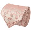 Rose Gold Floral Classic Men's Tie and Pocket Square Set