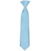 END OF SEASON Pre Tied Sky Blue Satin Boys Tie and Pocket Square Set Age 4-7