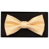Gold Diamond Neat Mens Bow Tie