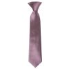 Pre Tied Plain Mauve Boys Tie Age 4-7
