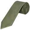 Olive Silk Twill Classic Men's Tie and Pocket Square Set