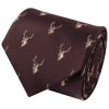 Burgundy Deer Head Classic Men's Tie