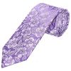 Mens Lilac Floral Silk Classic Tie
