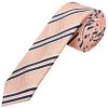 Pink Twin Stripe Skinny Men's Tie