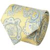 Yellow and Blue Paisley Classic Men's Tie