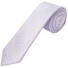 Plain Lilac Textured Silk Skinny Boys Tie