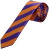 Purple and Orange Striped Skinny Men's Tie