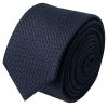 Navy Textured Skinny Tie