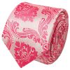 Light Coral Paisley Skinny Men's Tie