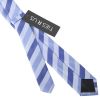 Light Blue Striped Skinny Men's Tie