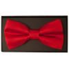 Scarlet Red Handmade Mens Bow Tie