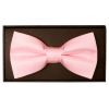 Plain Blush Pink Handmade Mens Bow Tie
