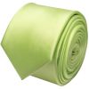 Plain Avocado Green Satin Skinny Men's Tie