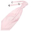Plain Blush Pink Satin Men's Cravat Tie