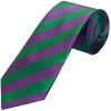 Green and Purple Striped Classic Men's Tie