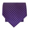 Purple and White Polka Dot Classic Men's Tie