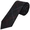 Mens Navy Check Classic Tie and Pocket Square Set