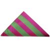 Pink and Lime Striped Pocket Square