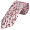 Burgundy Floral Classic Men's Tie