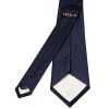 Navy Twill Silk Classic Men's Tie and Pocket Square Set