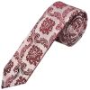 Burgundy Paisley Skinny Boys Tie