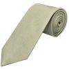 Plain Khaki Green Silk Classic Men's Tie and Pocket Square Set