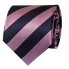 Navy and Lilac Striped Classic Men's Tie
