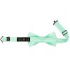 Pre Tied Mint Green Satin Boys Bow Tie Age 4-7