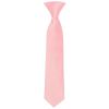 Pre Tied Pink Satin Boys Tie Age 4-7