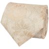 Gold Flower Classic Men's Tie and Pocket Square Set