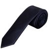 Navy Silk Twill Skinny Mens Tie