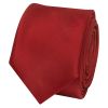 Red Wine Satin Skinny Boys Tie