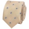 Gold Petal Skinny Men's Tie and Pocket Square Set