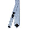 Dusty Blue Large White Spot Skinny Men's Tie