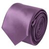 Plain Light Mauve Satin Skinny Men's Tie